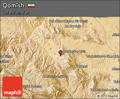 Satellite Map of Qomīsh