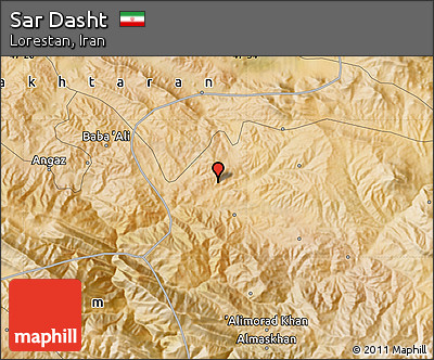 Satellite Map of Sar Dasht