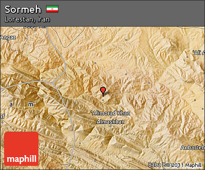 Satellite Map of Sormeh