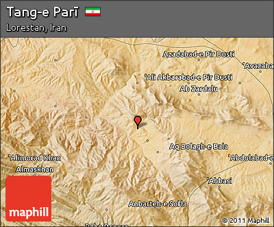 Satellite Map of Tang-e Parī