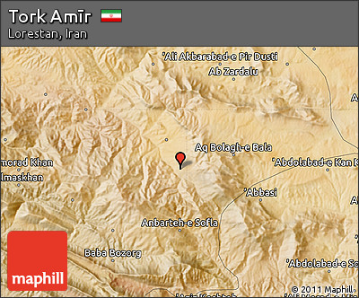 Satellite Map of Tork Amīr