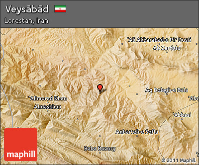 Satellite Map of Veysābād