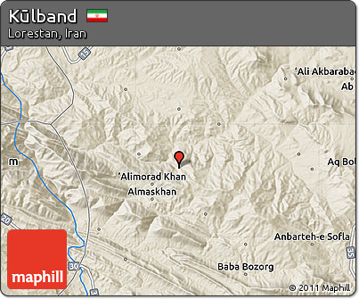 Shaded Relief Map of Kūlband