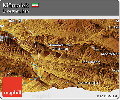 Physical Panoramic Map of Kīāmalek
