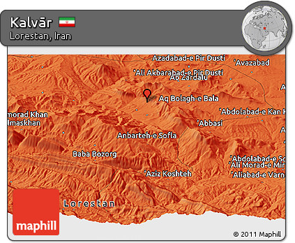 Political Panoramic Map of Kalvār