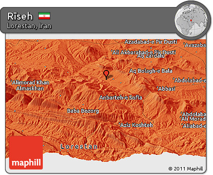 Political Panoramic Map of Rīseh