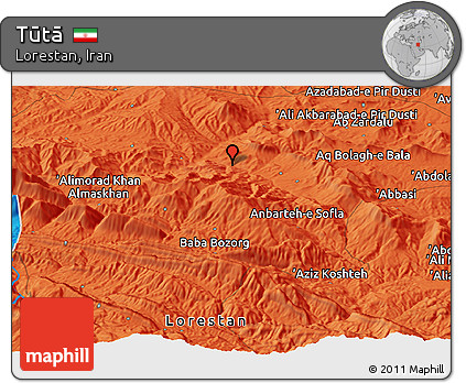Political Panoramic Map of Tūtā
