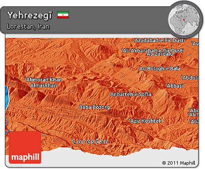 Political Panoramic Map of Yehrezegī