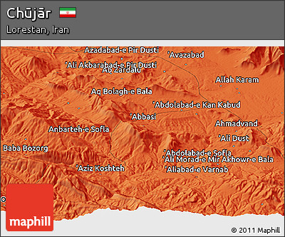 Political Panoramic Map of Chūjār