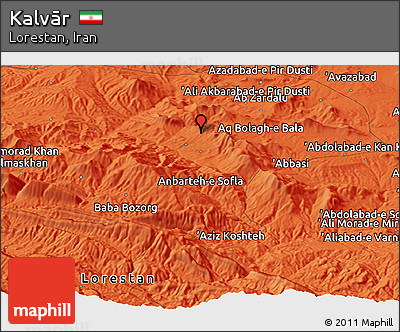 Political Panoramic Map of Kalvār