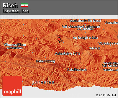 Political Panoramic Map of Rīseh