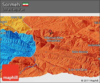 Political Panoramic Map of Sormeh