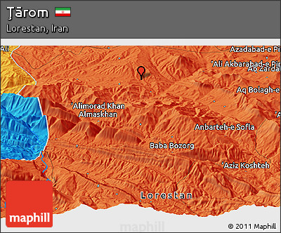 Political Panoramic Map of Ţārom