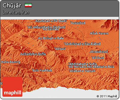 Political Panoramic Map of Chūjār