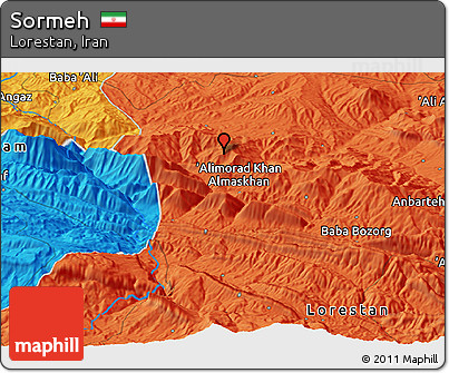 Political Panoramic Map of Sormeh