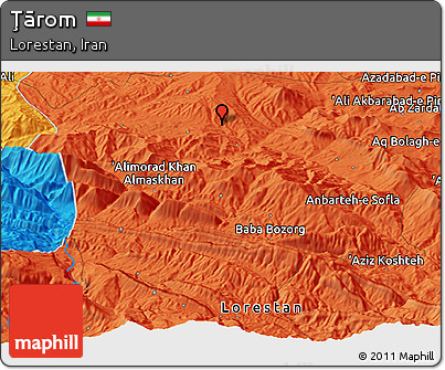 Political Panoramic Map of Ţārom