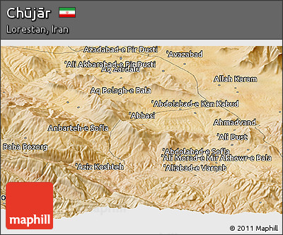 Satellite Panoramic Map of Chūjār