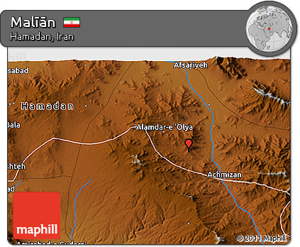 Physical 3D Map of Malīān