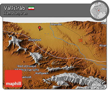 Physical 3D Map of Valīsīrāb