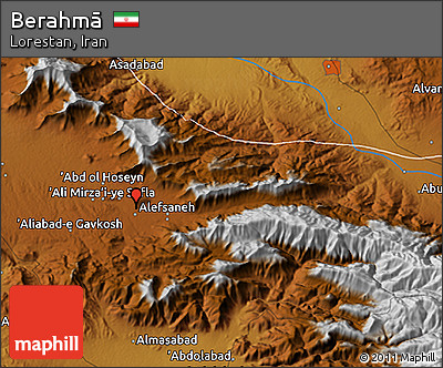 Physical 3D Map of Berahmā
