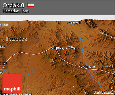 Physical 3D Map of Ordaklū