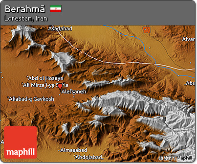 Physical 3D Map of Berahmā