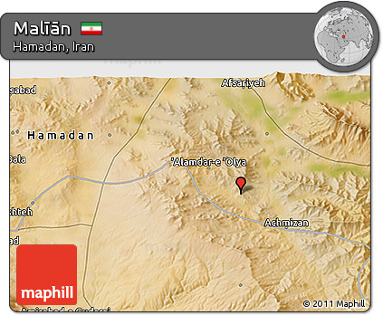 Satellite 3D Map of Malīān