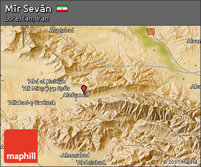 Satellite 3D Map of Mīr Sevān