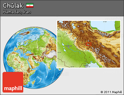 Physical Location Map of Chūlak