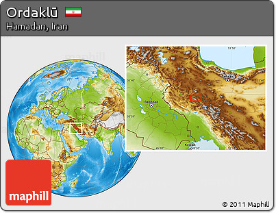 Physical Location Map of Ordaklū