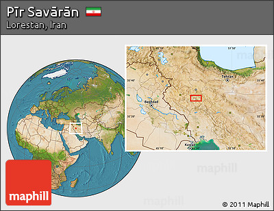 Satellite Location Map of Pīr Savārān