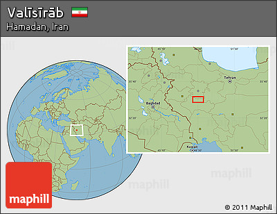 Savanna Style Location Map of Valīsīrāb