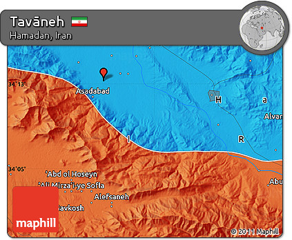 Political Map of Tavāneh