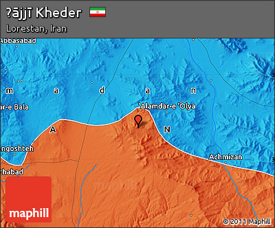 Political Map of Ḩājjī Kheder