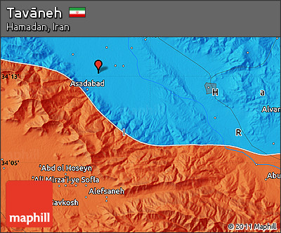 Political Map of Tavāneh