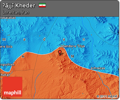 Political Map of Ḩājjī Kheder