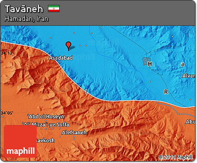 Political Map of Tavāneh