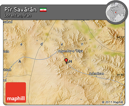Satellite Map of Pīr Savārān