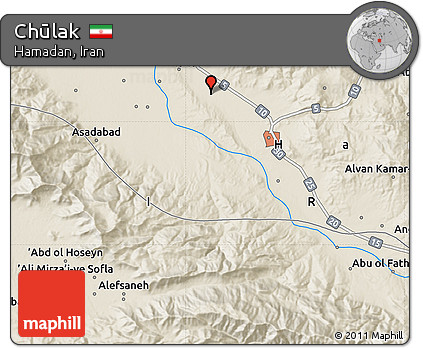 Shaded Relief Map of Chūlak