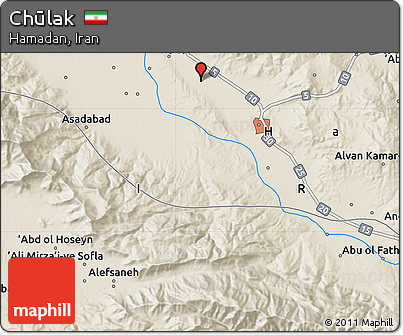 Shaded Relief Map of Chūlak