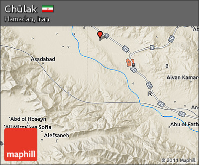 Shaded Relief Map of Chūlak