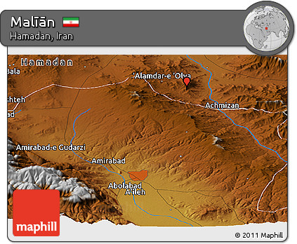 Physical Panoramic Map of Malīān