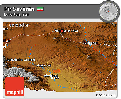 Physical Panoramic Map of Pīr Savārān