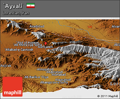 Physical Panoramic Map of `Ayvalī