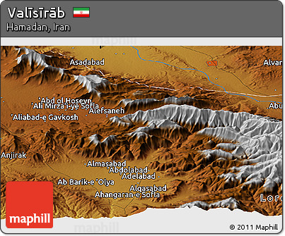Physical Panoramic Map of Valīsīrāb