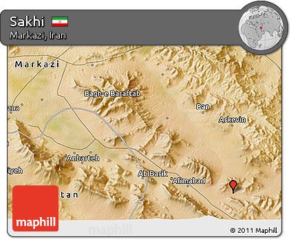 Satellite 3D Map of Sakhi