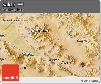 Satellite 3D Map of Sakhi