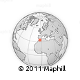 Outline Map of the Area around 34° 0' 57" N, 4° 10' 30" W, rectangular outline