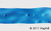 Shaded Relief Panoramic Map of the area around 34° 0' 57" N, 50° 55' 29" W