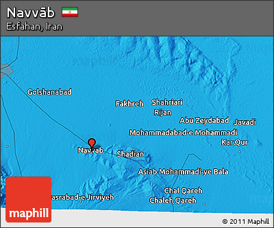Political 3D Map of Navvāb
